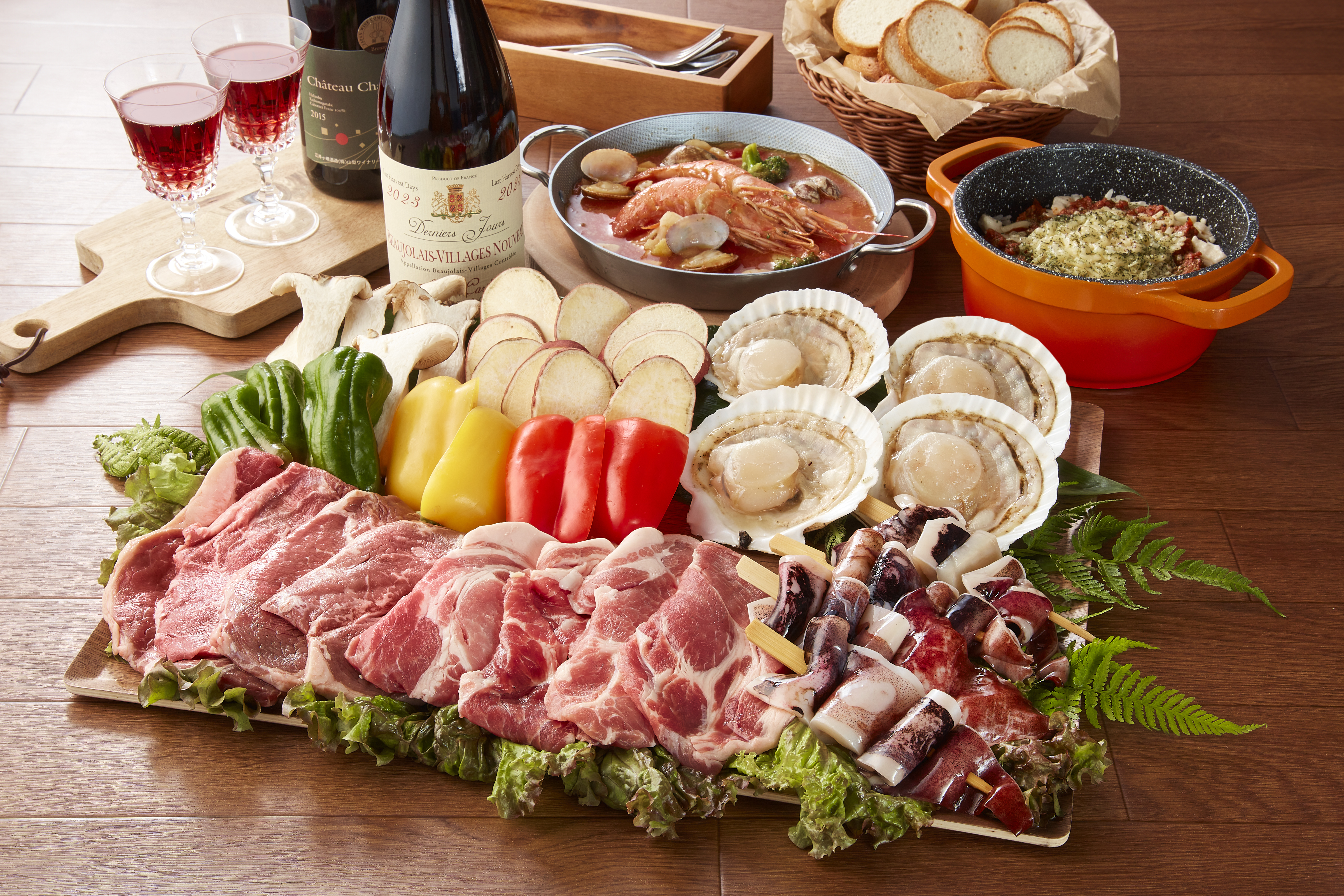 地元食材の本格BBQ＆団体利用も可能